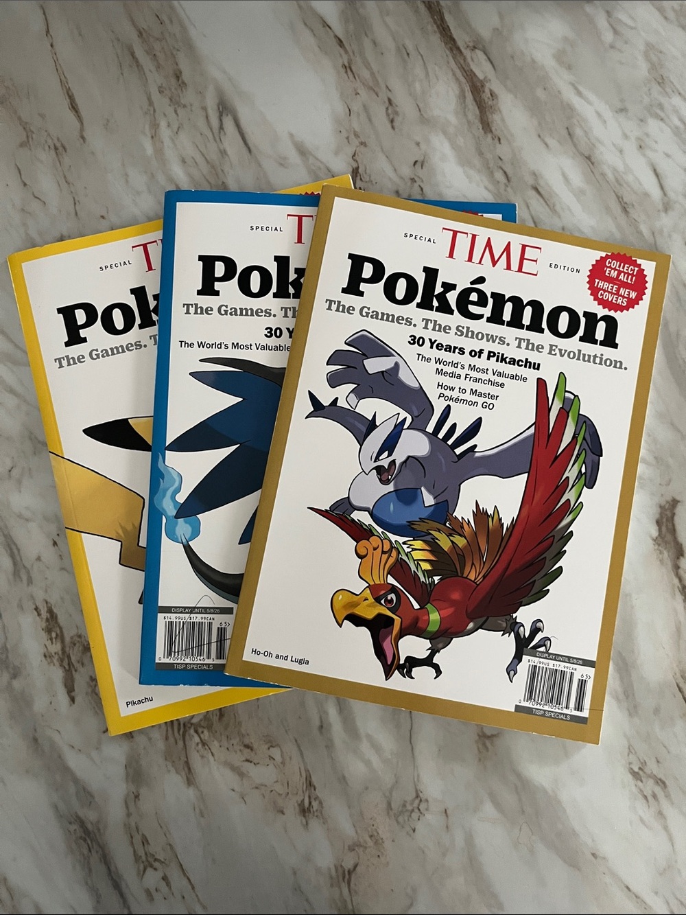 Pokemon Time Magazines Three New Covers